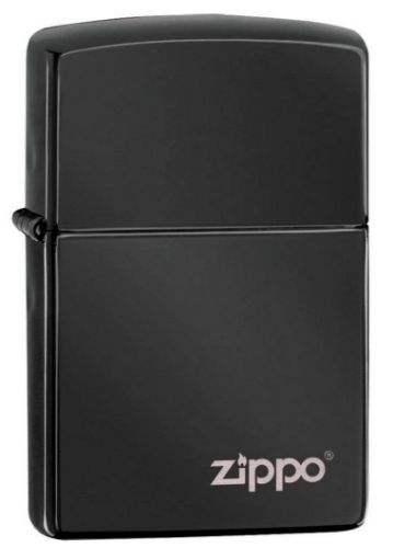 Slika ZIPPO UPALJAČ Classic High Polish Black Logo 24756ZL