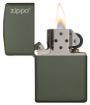 Slika ZIPPO UPALJAČ 221ZL Classic Green Matte Logo