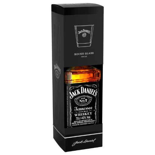 Slika JACK DANIEL'S whiskey KUTIJA 0,7 l +1 ČAŠA