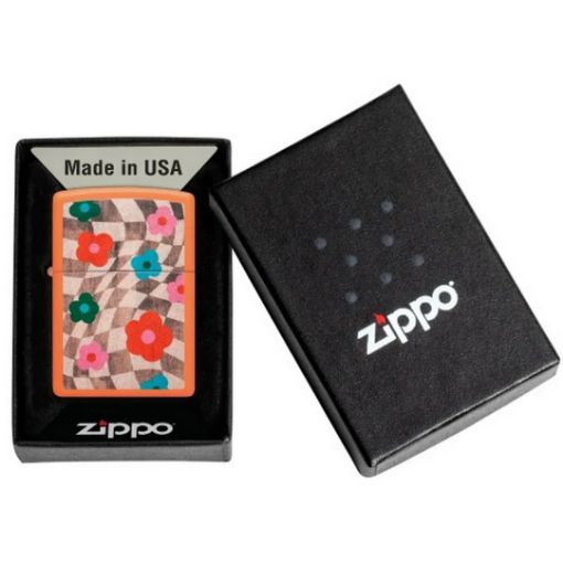 Slika ZIPPO UPALJAČ Wavy Flower Design 48718