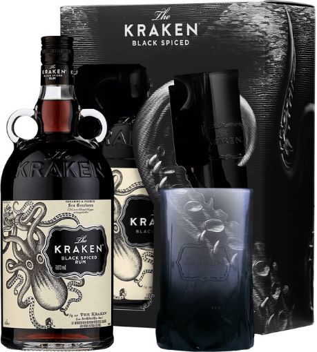 Slika THE KRAKEN BLACK SPICED 1 L +1 ČAŠA